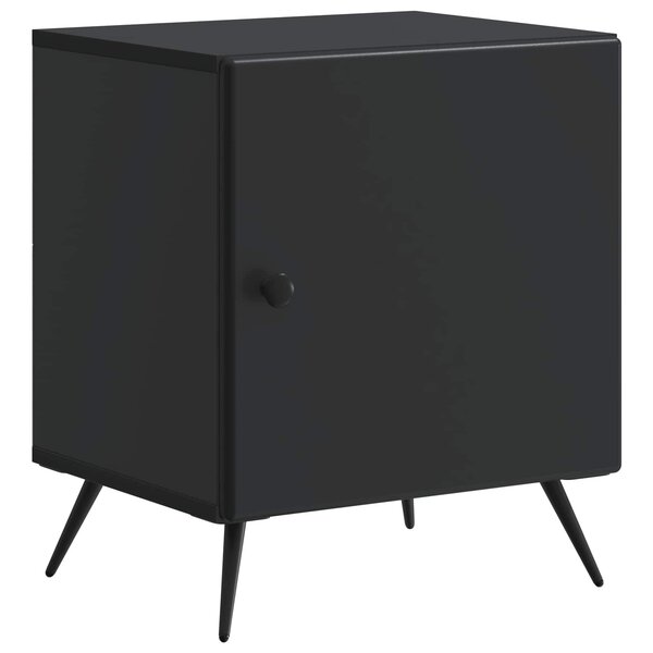 vidaXL Cabinet de chevet Noir 43 x 34 5 x 50 cm Bois d'ingénierie