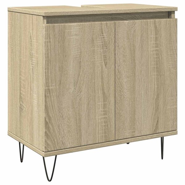 vidaXL Armoire de bain chêne sonoma 58x33x60 cm bois d'ingénierie