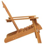 vidaXL Chaises Adirondack de jardin lot de 2 Bois massif d'acacia