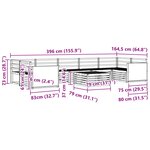 vidaXL Ensemble de canapés d'extérieur 8 pc Naturel