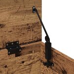 vidaXL Boîte de Rangement avec stockage Bois Ancien 102 x 35 x 35 cm