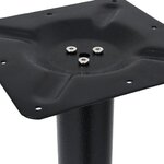 vidaXL Pied de table de bistro noir 52x52x72 cm fonte