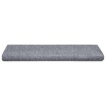 vidaXL Tapis d'escalier autocollants 30 pièces 65 x 21 x 4 cm Gris clair Bord rectangulaire