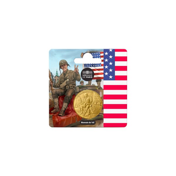 80 ans du V-E DAY Monnaie de 1/4€ - Soldat Américain
