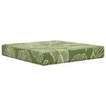 vidaXL Coussin de canapé d'extérieur 3 Pièces Modèle feuille Polyester