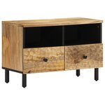 vidaXL Meuble TV 70x33x46 cm Bois massif de manguier