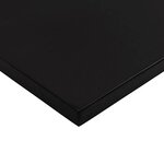 vidaXL Dessus de bureau marron foncé bois chêne massif rectangulaire