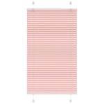 vidaXL Store plissé rose 80x150 cm largeur du tissu 79 4 cm polyester