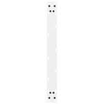 vidaXL Pieds de table basse Blanc 2 pièces 60 x (30-31) cm Acier