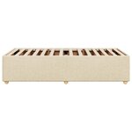 vidaXL Cadre de lit sans matelas crème 90x190 cm tissu