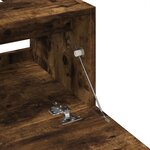 vidaXL Meuble d'évier chêne fumé 40x37x59 cm bois d'ingénierie