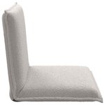 vidaXL Fauteuil de sol ajustable Gris clair Tissu en laine de mouton
