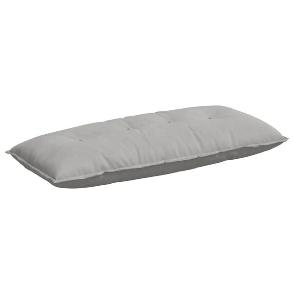 vidaXL Coussin de Dos Gris clair 120 x 50 cm Tissu en microfibre