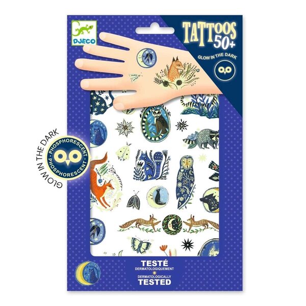 Djeco DJ09618 - Tattoos : Brille dans le noir
