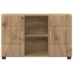 vidaXL Buffet avec porte FLORIN Chêne artisanal 88 5 x 30 5 x 55 5 cm