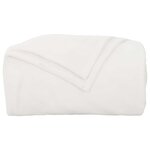 vidaXL Jeté Blanc 240 x 270 cm Toison