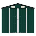 vidaXL Abri de jardin Vert 205x129x183 cm Acier galvanisé