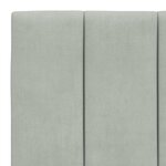 vidaXL Coussin de tête de lit Hanko gris clair 100 cm velours