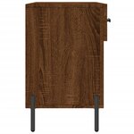 vidaXL Banc à chaussures chêne marron 102x35x55 cm bois d'ingénierie