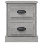 vidaXL Table de chevet sonoma gris 39x39x47 5 cm bois d'ingénierie