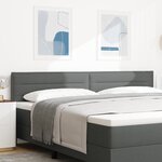 Tête de lit design lignes gris foncé 200 cm en tissu