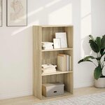vidaXL Bibliothèque chêne sonoma 60x30x114 cm bois d'ingénierie