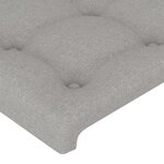 vidaXL Cadre de lit sans matelas gris clair 140x200 cm tissu