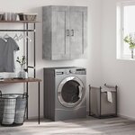 vidaXL Armoire murale gris béton 69 5x34x90 cm bois d'ingénierie