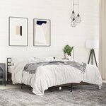 vidaXL Cadre de lit sans matelas chêne marron 160x200 cm