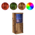 vidaXL Buffet LED Bois ancien 41 x 37 x 100 cm Bois d'ingénierie