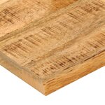 vidaXL Dessus de table 40x40x2 5 cm bord vif bois massif manguier brut