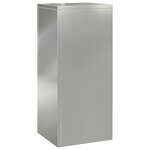vidaXL Supports de Plantes Extérieurs Pilier 2 Pièces 24x24x55 cm Acier Galvanisé