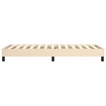 vidaXL Cadre de lit Crème 90x190 cm Tissu