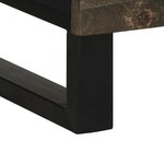 vidaXL Buffet noir 60x33x100 cm bois de manguier massif