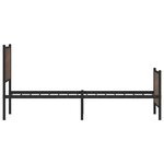vidaXL Cadre de lit métal avec tête de lit et pied de lit 100x190 cm