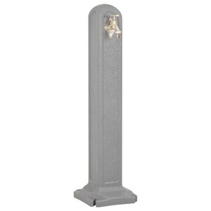 vidaXL Réservoir de jardin avec robinet Gris clair Aspect de pierre