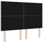 tête de lit capitonnée gris foncé 160 cm en tissu