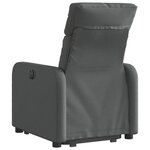 vidaXL Fauteuil inclinable Gris foncé Tissu