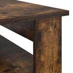 vidaXL Table basse Chêne fumé 64 x 54 x 44 cm Bois d'ingénierie