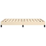 vidaXL Cadre de lit Crème 120 x 200 cm Tissu