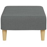 vidaXL Repose-pied gris foncé 77x55x31 cm tissu