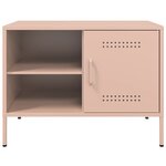 vidaXL Meubles TV 2 Pièces rose 68x39x50 5 cm acier