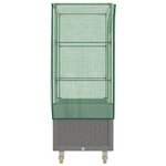 vidaXL Jardinière surélevée avec housse et roues aspect rotin