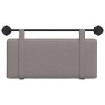 vidaXL Tête de lit suspendue Taupe Tissu