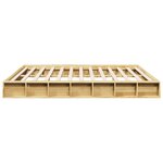 vidaXL Cadre de lit sans matelas 180x200 cm bois massif de chêne