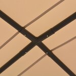 vidaXL Chapiteau tente 4 x 4 m Beige Acier