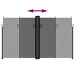 vidaXL Auvent latéral rétractable anthracite 200x600 cm
