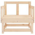 vidaXL Chaises de jardin lot de 2 bois massif de pin