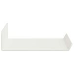 vidaXL Étagère flottante 3 pc Blanc 40 x 9 x 2 5 cm Acier