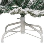 vidaXL Sapin de Noël artificiel à charnières avec neige floquée 120 cm